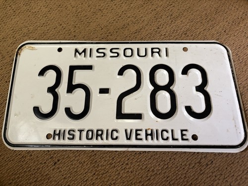 Undated missouri license - ,