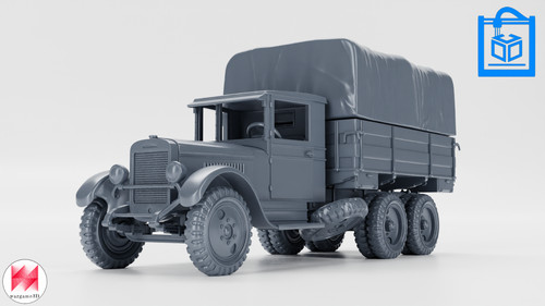 Zis army cargo truck - army, (6×4)