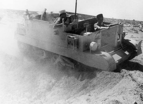 Armored vehicle patrolling - patrolling, in