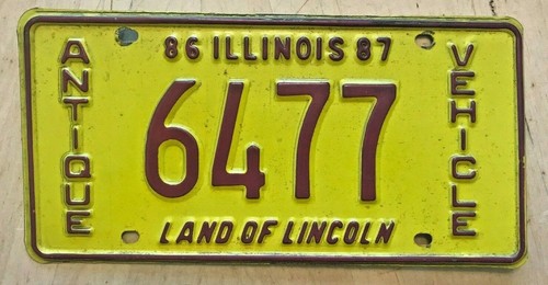 1986 1987 illinois antique - 1987,