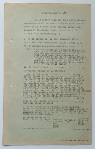 India 1945 motor - india,