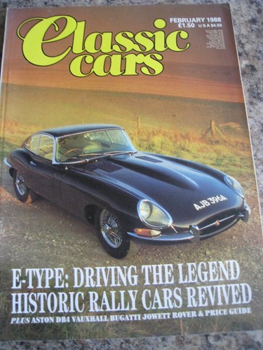 Classic cars feb 1988 - 1988, e-type