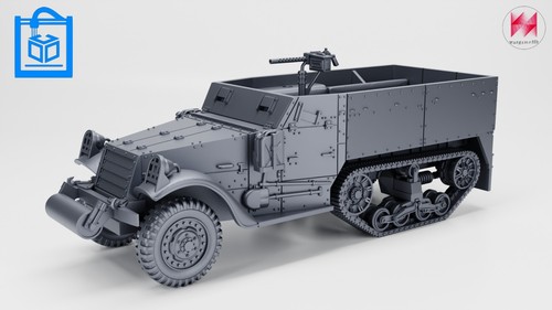 Half track vehicle print - vehicle,